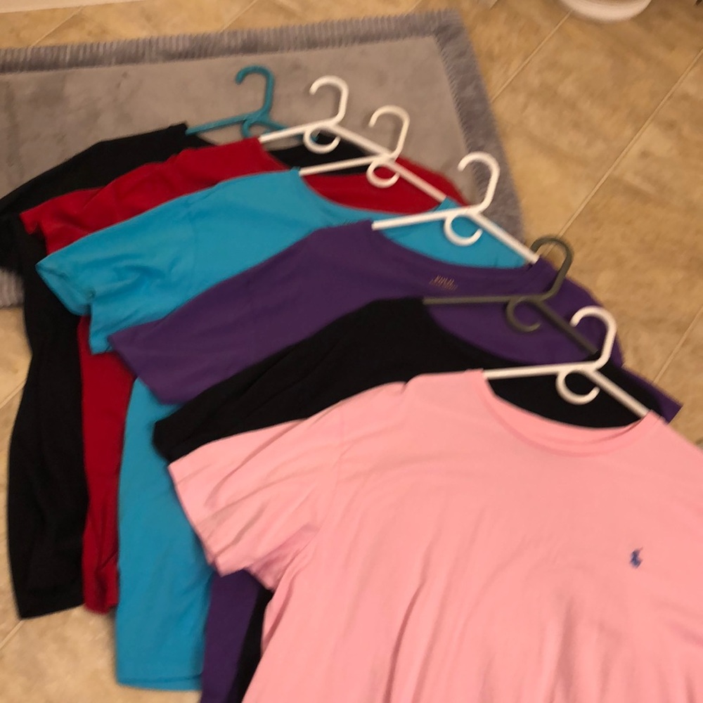 Men's Polo round collar pocket short sleeve T's